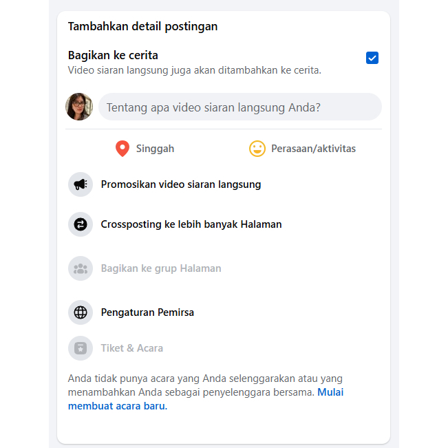 Fanspage Facebook  Fitur Boost LIVE ADS (Siap Live Promo)