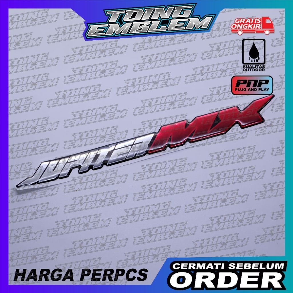 Emblem yamaha jupiter mx / emblem timbul yamaha jupiter mx / emblem titanium jupiter mx / emblem yam