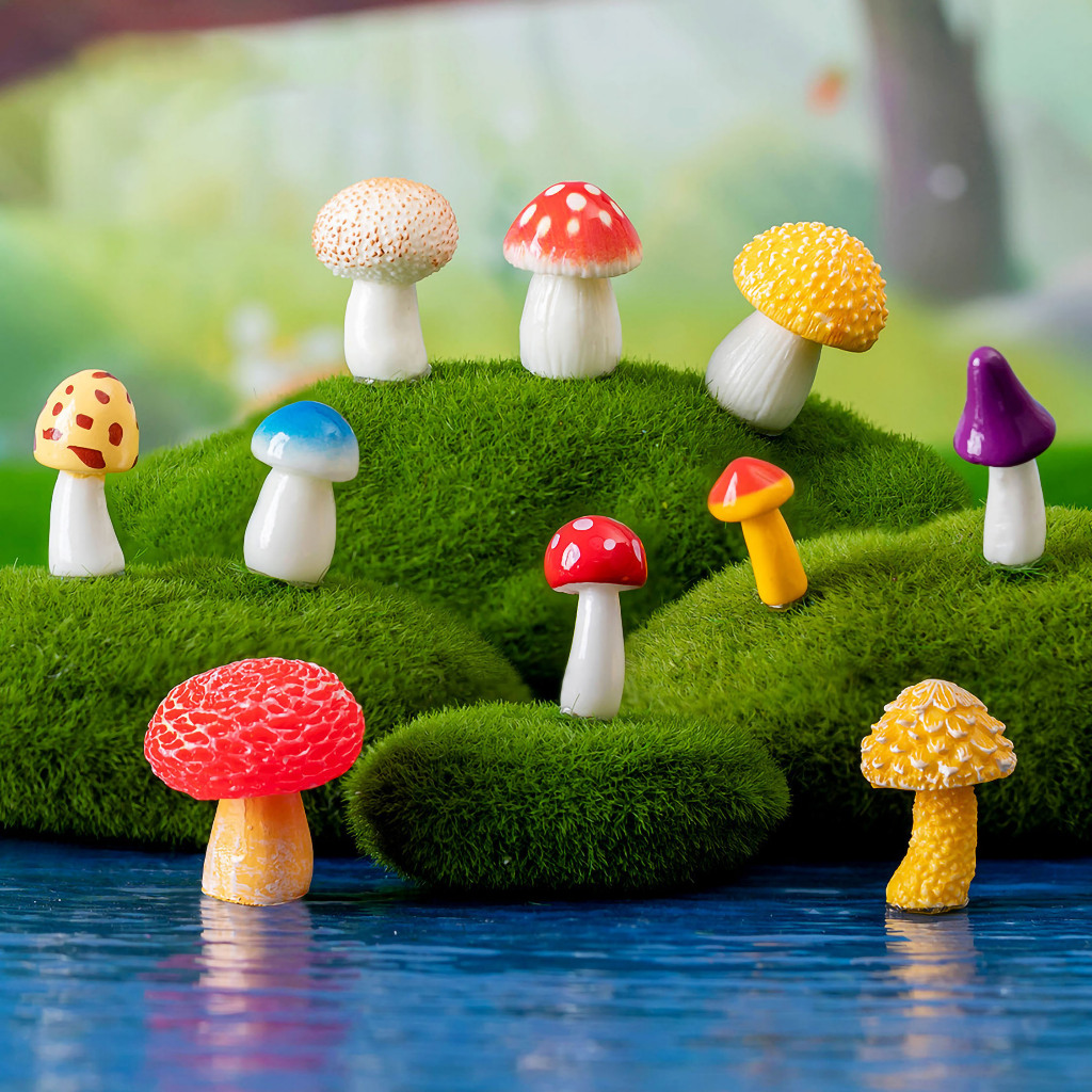 Miniatur Landscape Diorama Jamur Hutan Creative Jungle Mushroom
