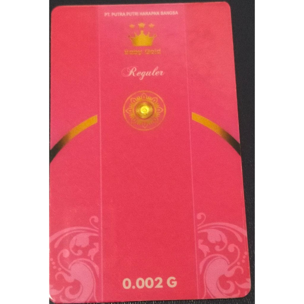 Logam Mulia Emas Baby Gold 0,002 Gram Reguler Pink