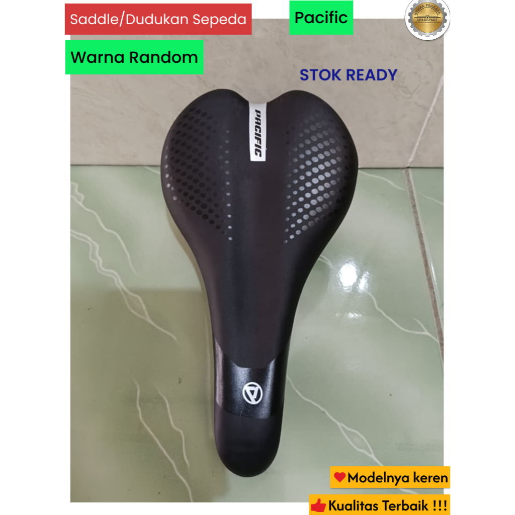 Sadel / Jok Sepeda Pacific Empuk untuk BMX & MTB - Saddle Dewasa Warna Random