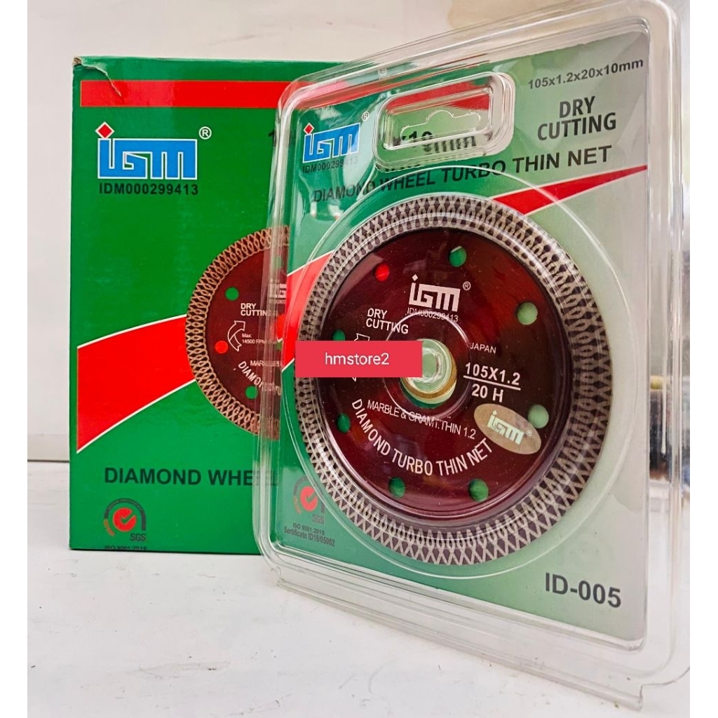 IGM Diamond Wheel Mata Potong Keramik Merah Granit Turbo ID-005
