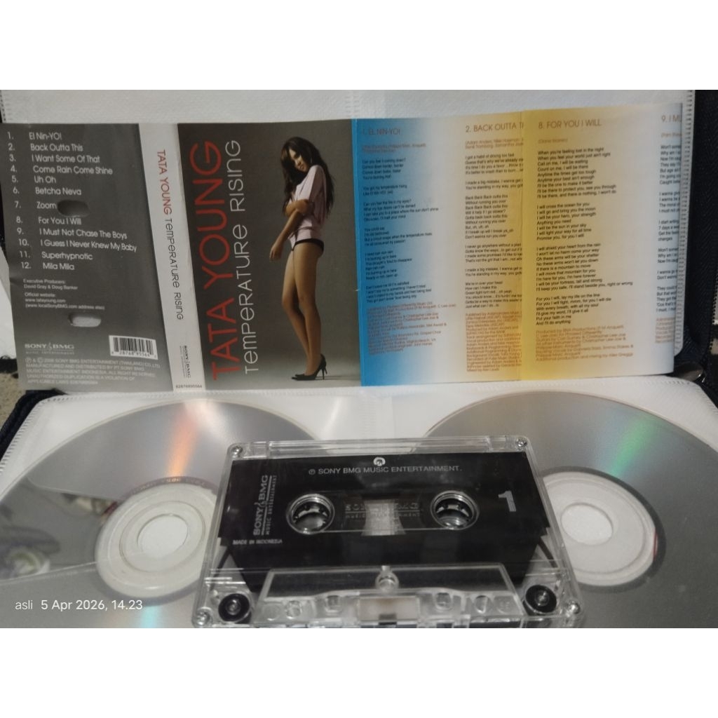 kaset pita tata young // temperature rising album //