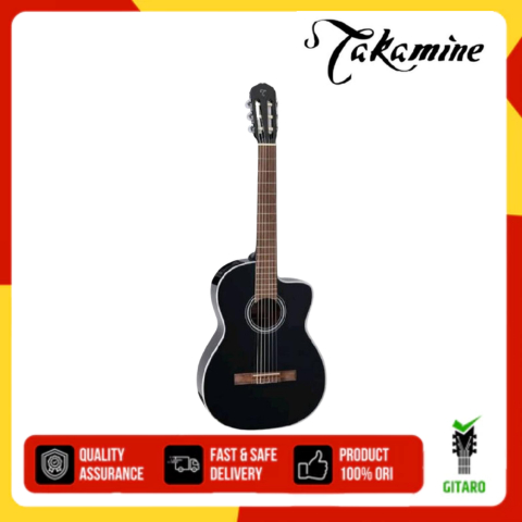 Gitar Elektrik Nylon Takamine GC2CE BLACK Guitar Takamine GC2 CE Acoustic Nylon