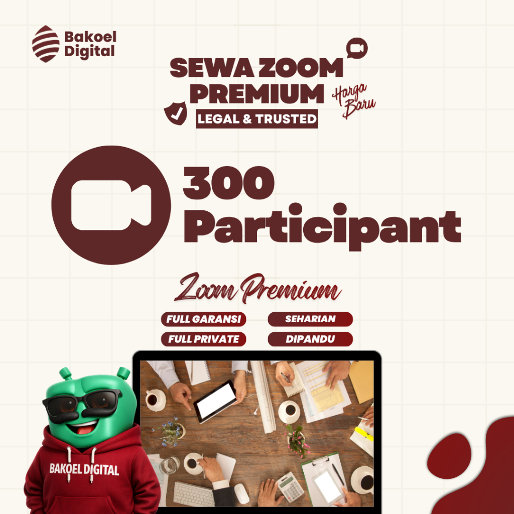 Sewa Zoom 300 Peserta