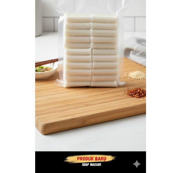 [GROSIR] Tteokbokki Original - Kue Beras Korea Murah Halal, Tanpa Bahan Pengawet