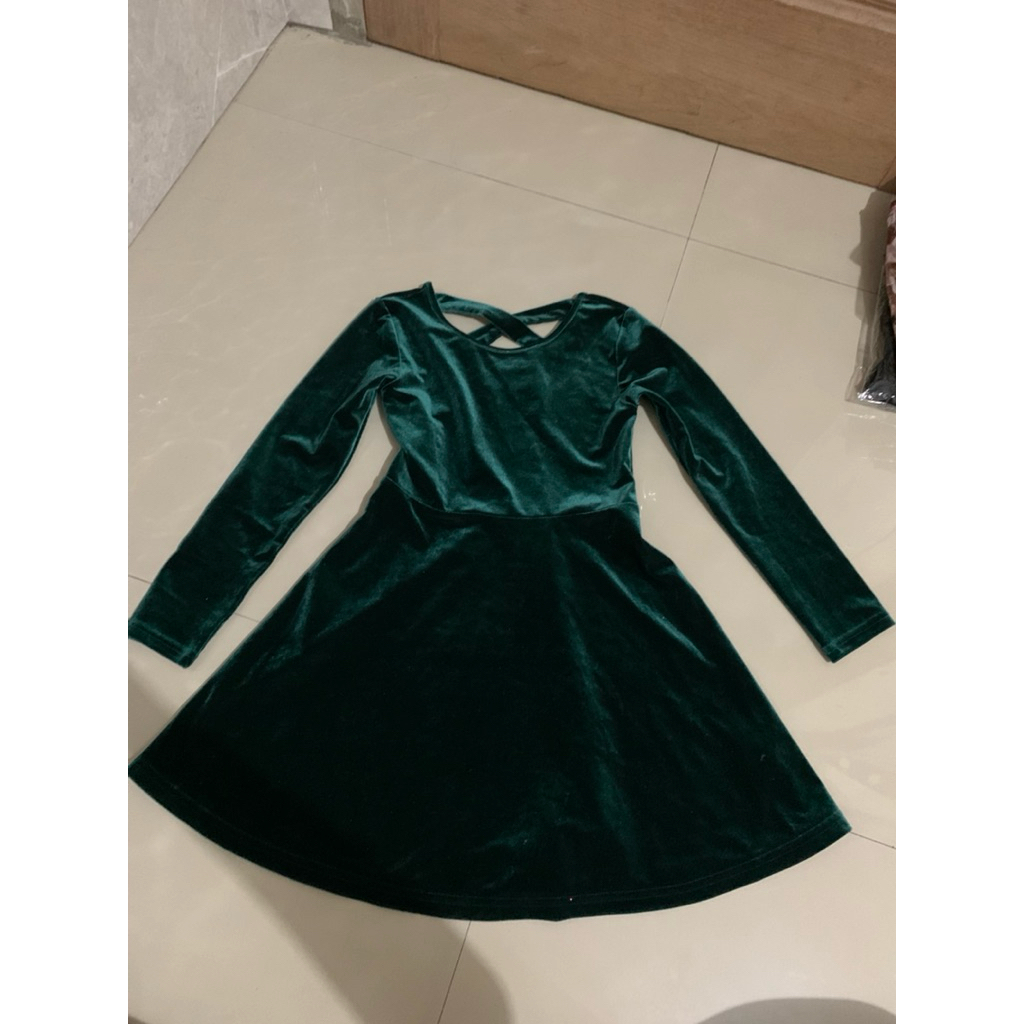 dress anak bludru velvet PL