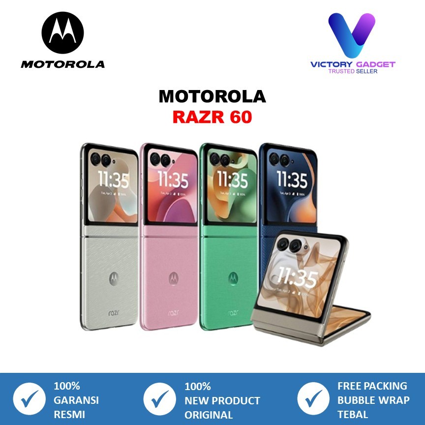 MOTOROLA RAZR 60 5G 8GB/256GB NEW Garansi RESMI