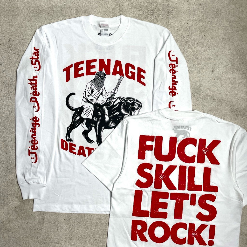 Teenage Death Star - Fukk Skill White | Tshirt & Long Sleeve White Original Merchandise