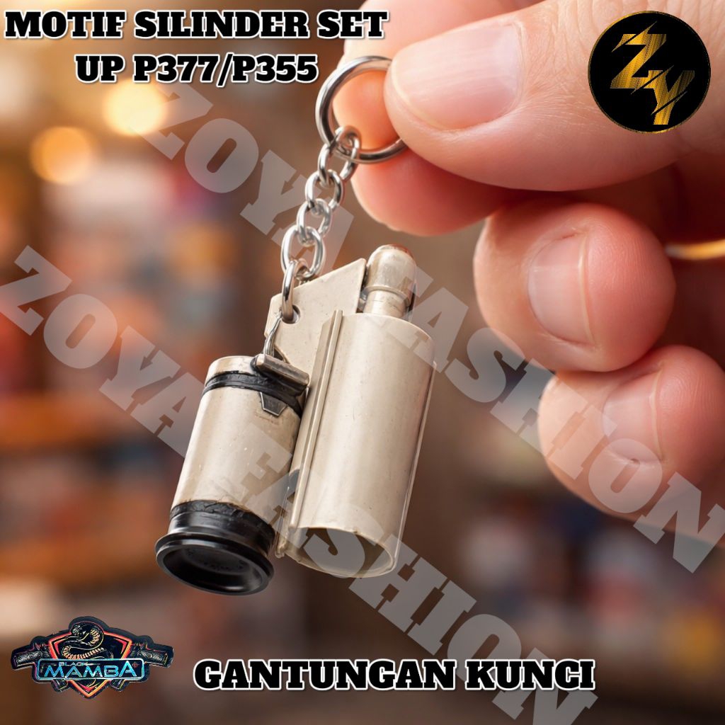 Gantungan Kunci Motif Piston Housing P377 / P355