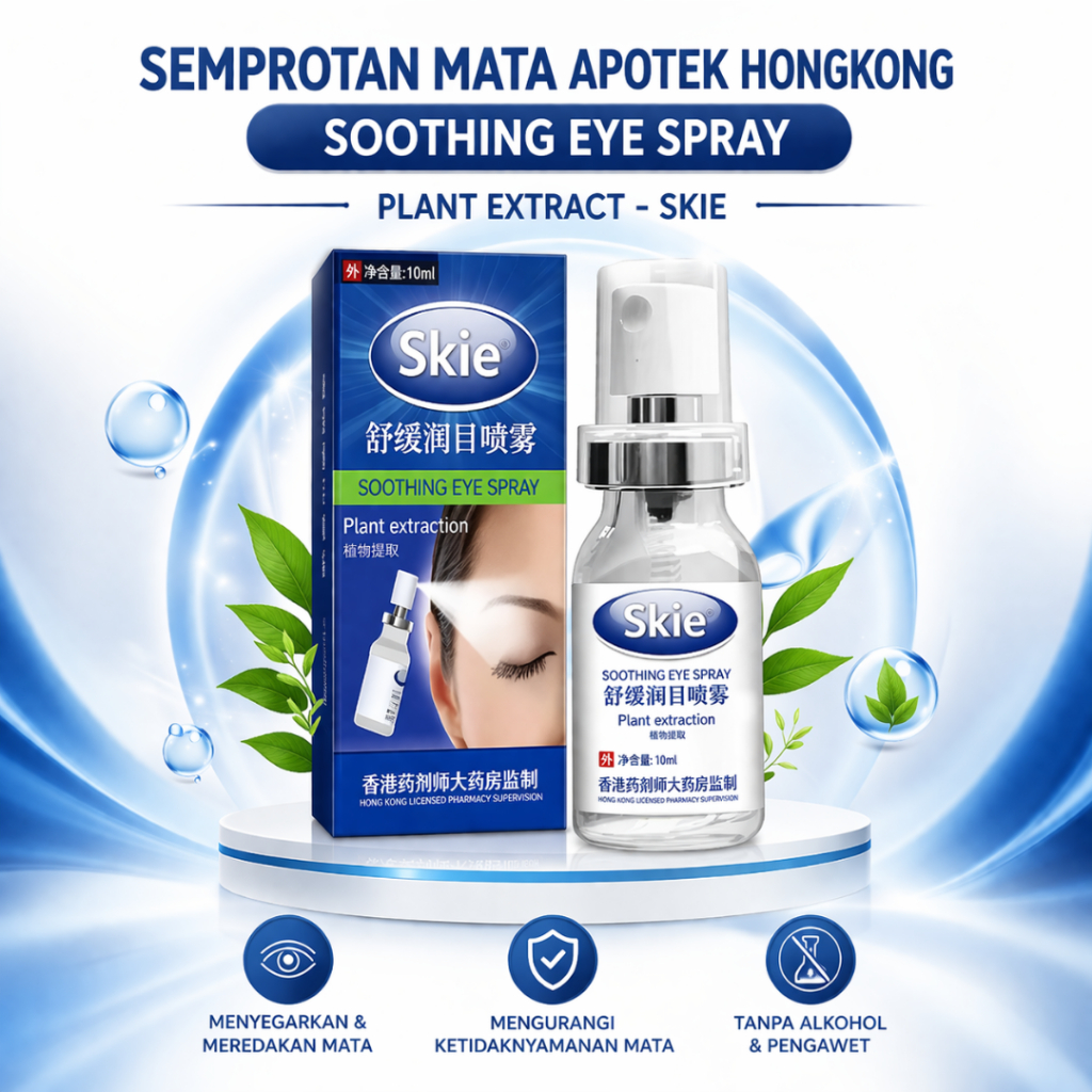 Semprotan Mata Apotek Hongkong Soothing Eye Spray - Skie, Menyegarkan mata