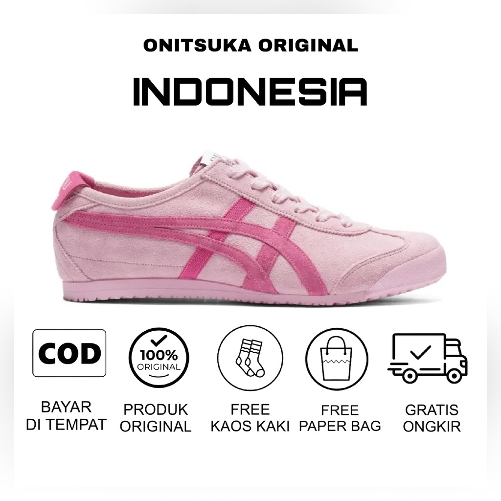 Sepatu Onitsuka Tiger Mexico 66 Patou Pink / Sepatu Wanita / Sneakers Wanita