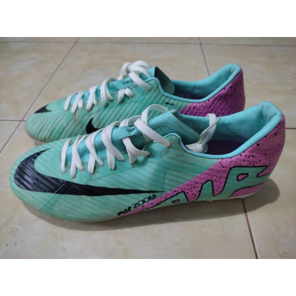 Sepatu Bola Nike Mercurial Vapor 15 Academy DJ5632-300 Size 42 Insole 265 Minus Tapak Tipis Second O
