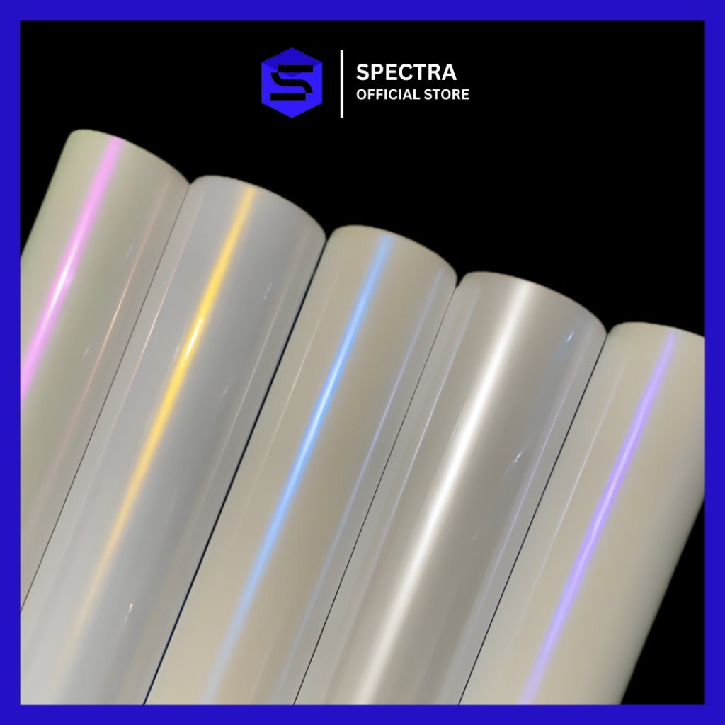 Skotlet Putih Lembayung Motor Ungu Biru Merah Pink Gold Pearl White Mutiara Spectra Stiker Bunglon M