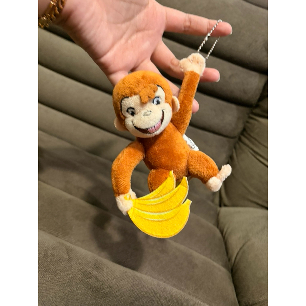 [BARU] Gantungan kunci/tas boneka monyet Curious George pisang newtag original