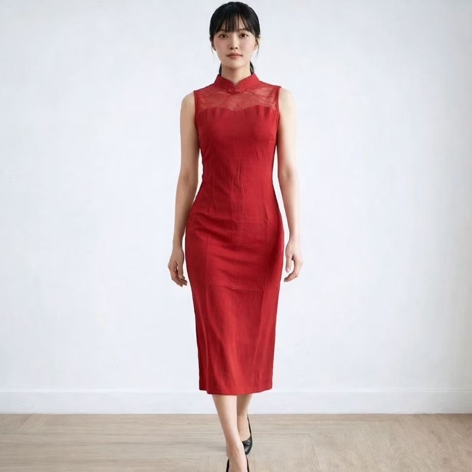 Dress Mini Shanghai, Chinese Style Sexy Bodyline