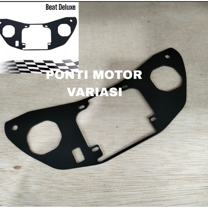 Breket Dudukan Lampu Biled Projie Ukuran 2,5 inch Motor Beat Deluxe Kualitas Terbaik breket lampu bi