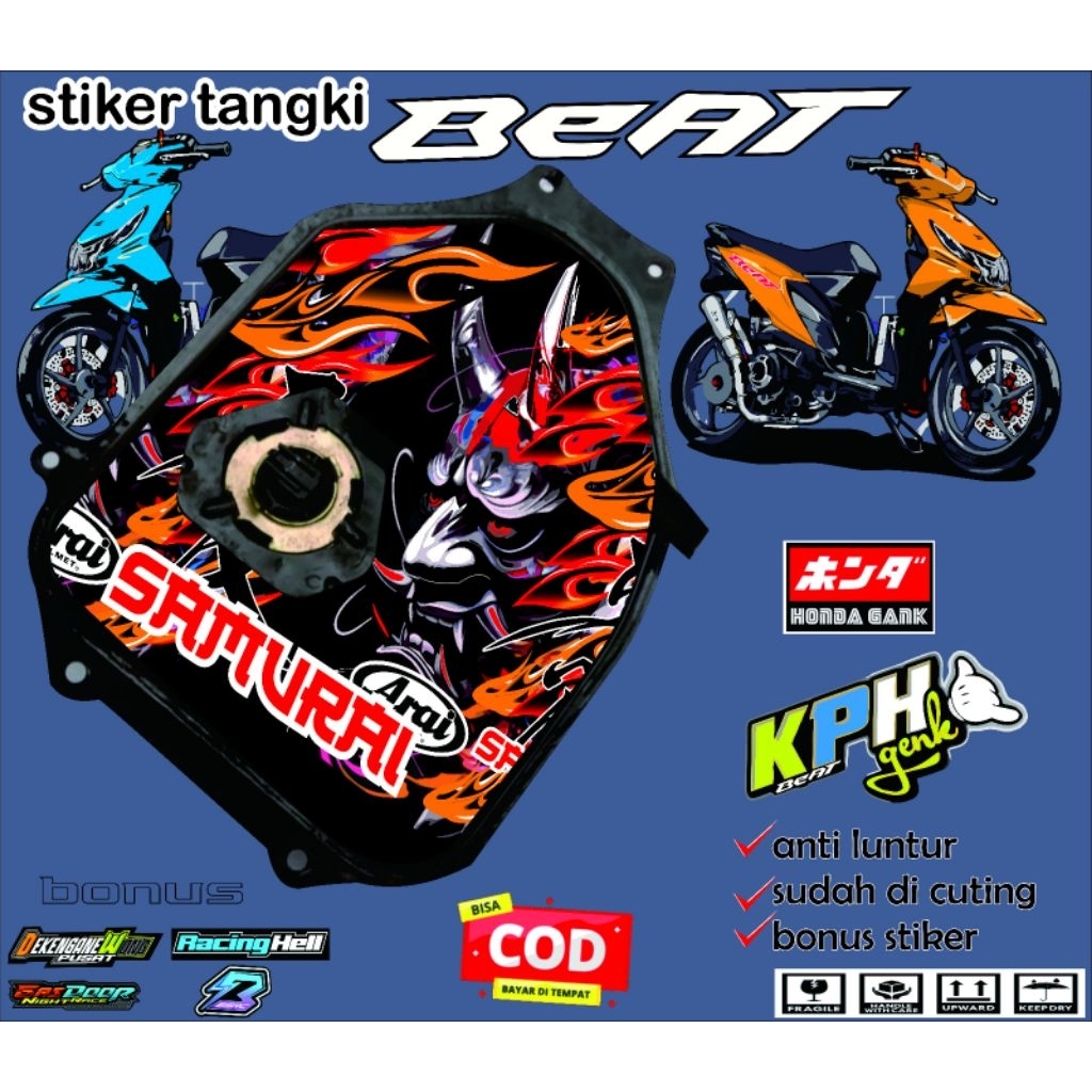 STIKER TANGKI BENSIN BEAT KARBU
