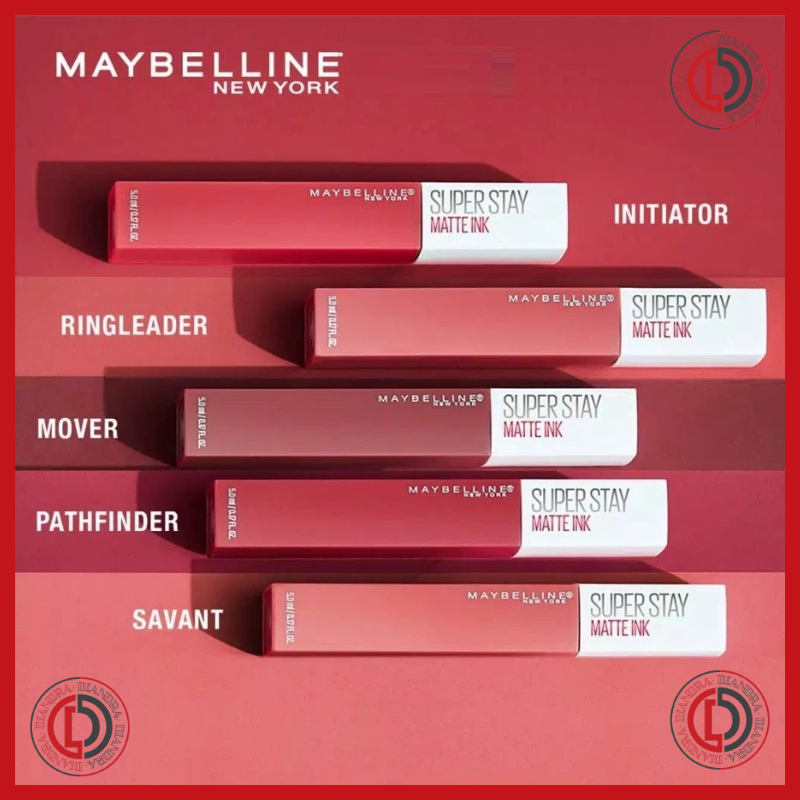 Flash Sale-Maybelline New York Super Stay Matte Ink Lipstik Matte Pilihan Warna Populer