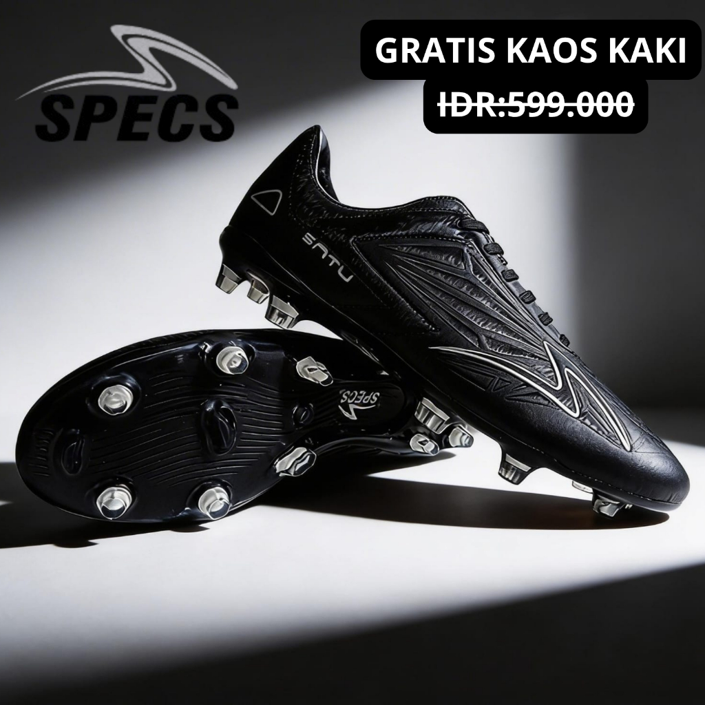 Sepatu Bola Specs Accelerator Satu Pro in Elite White Gold Murah Kualitas Premium