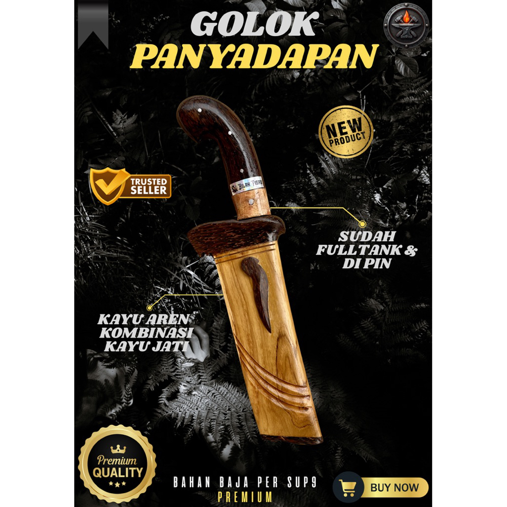 [PANDAI BAJA] GOLOK KEBUN PANYADAPAN GOLOK BAJA SUPER TAJAM Baja Per SUP9 Premium Asli Original