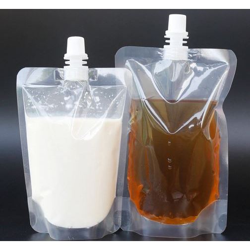 PLASTIK KEMASAN STANDING POUCH SPOUT DELKOCHOICE 12x16 250ml