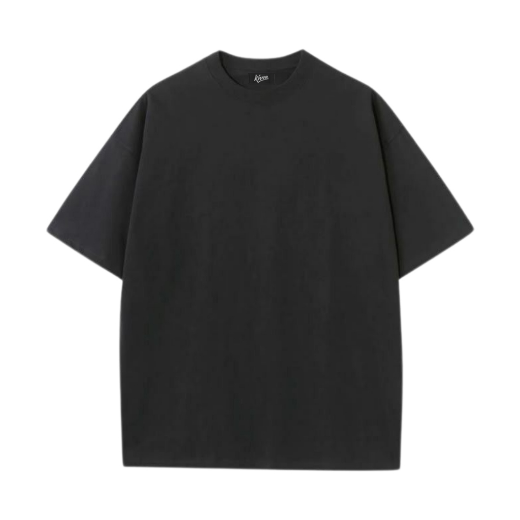 Kivva Kaos Oversize Polos Hitam Unisex