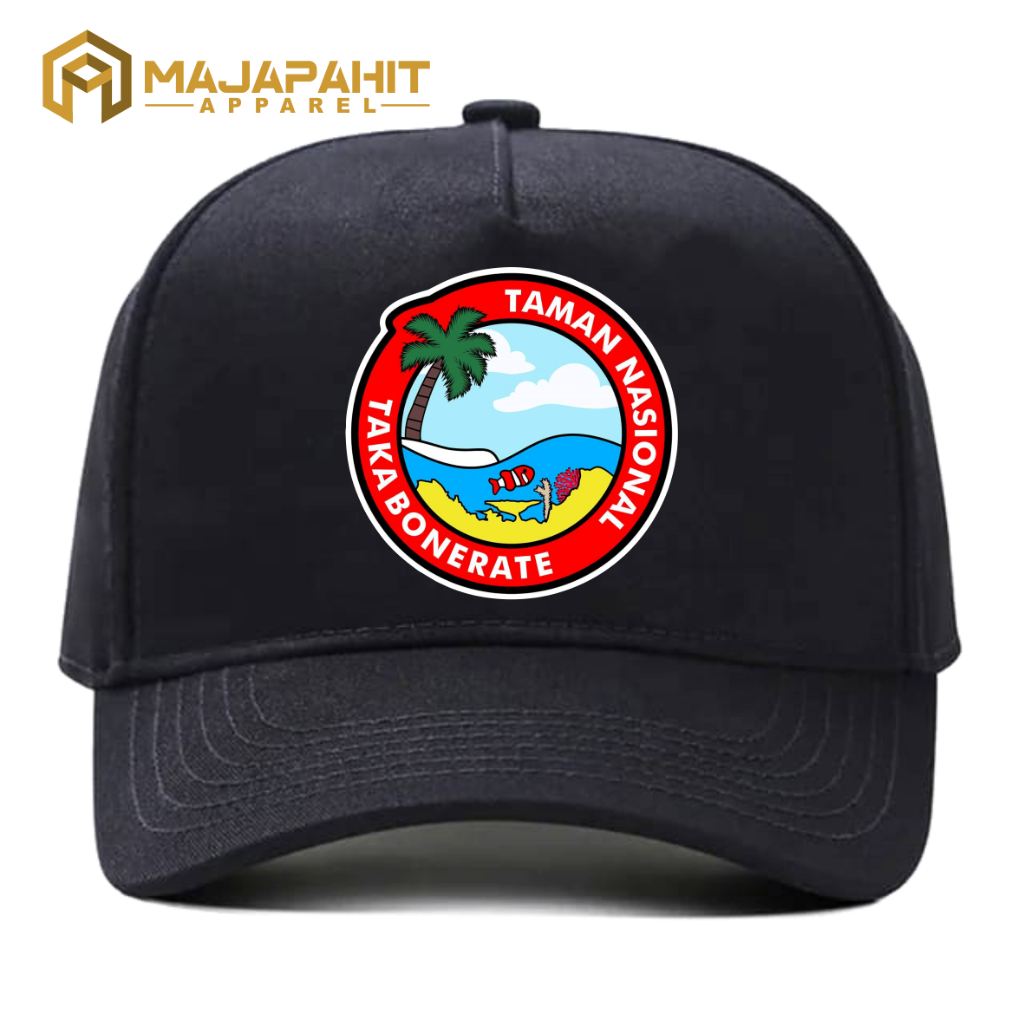 Topi Balai Taman Nasional TAKA BONERATE Baseball Full Kain Premium - Majapahit Apparel