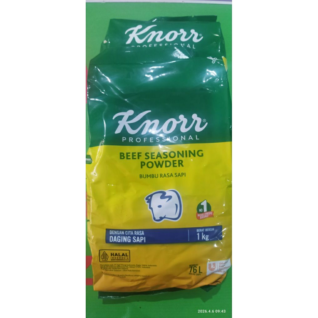 Kaldu Sapi Knorr Bubuk Penyedap 1kg - Ekstrak Sapi Asli, Gurih, Serbaguna