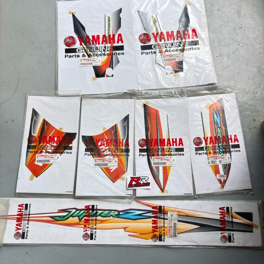 eceran Striping grafik original ori yamaha jupiter z lama old orange hitam tahun 2005 5TP D0