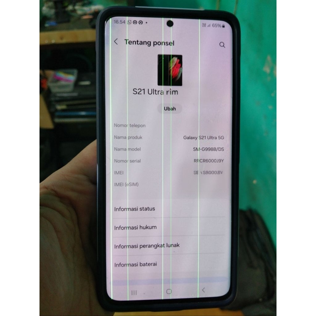 Lcd samsung S21 Ultra + Frame Copotan G998