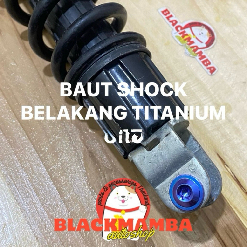 (TITANIUM) BAUT SHOCK BELAKANG TITANIUM SEMUA MOTOR
