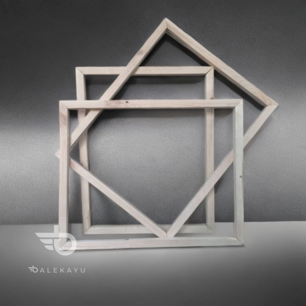 Kayu spanram 40x50cm dan spanram tebal kayu 2x2cm