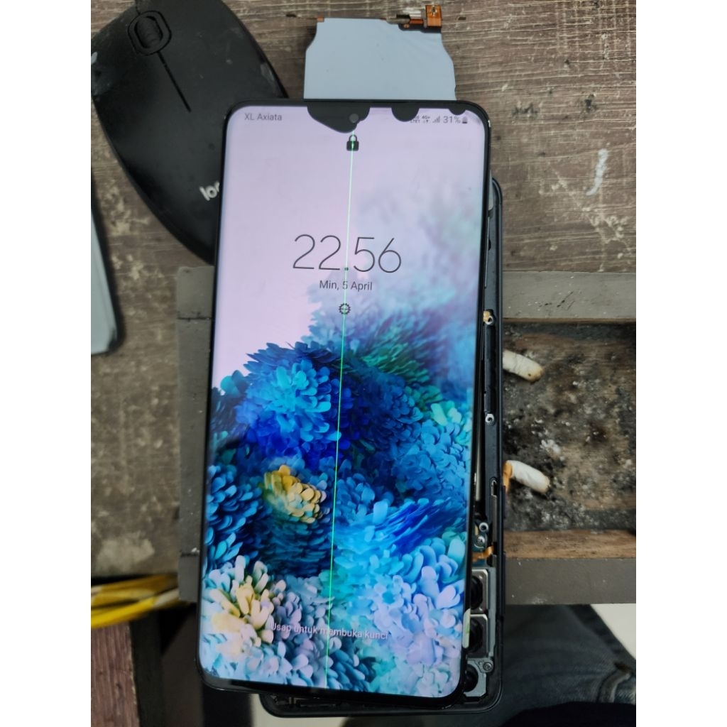 lcd frem samsung s20ultra copotan ori