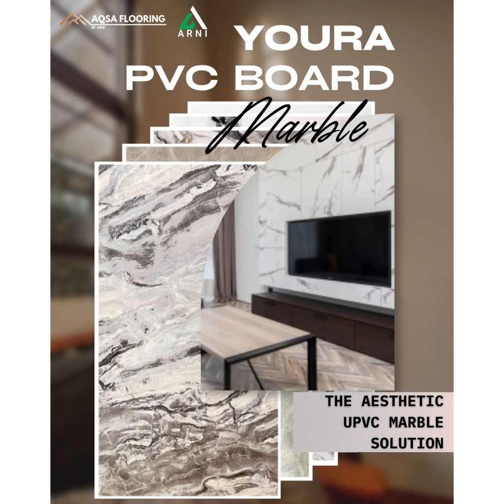 YOURA PVC Board Wall Board - Marble & Marble 3D Collection