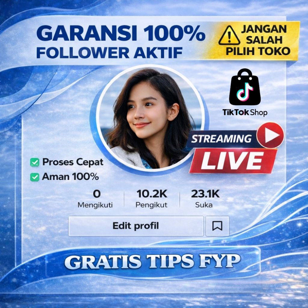 JUAL AKUN TIKTOK LIVE DAN AFFILIATE KERANJANG KUNING FOLLOWERS 1K - 10K MURAH TERMURAH