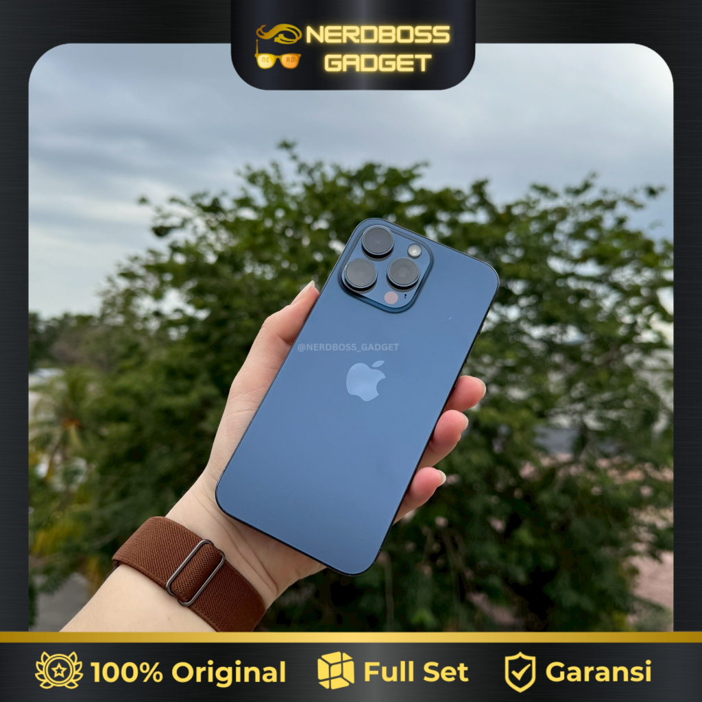 APPLE IPHONE 15 PRO MAX BLUE TITANIUM 1TB (1 TERA) ORIGINAL MANTAP GES