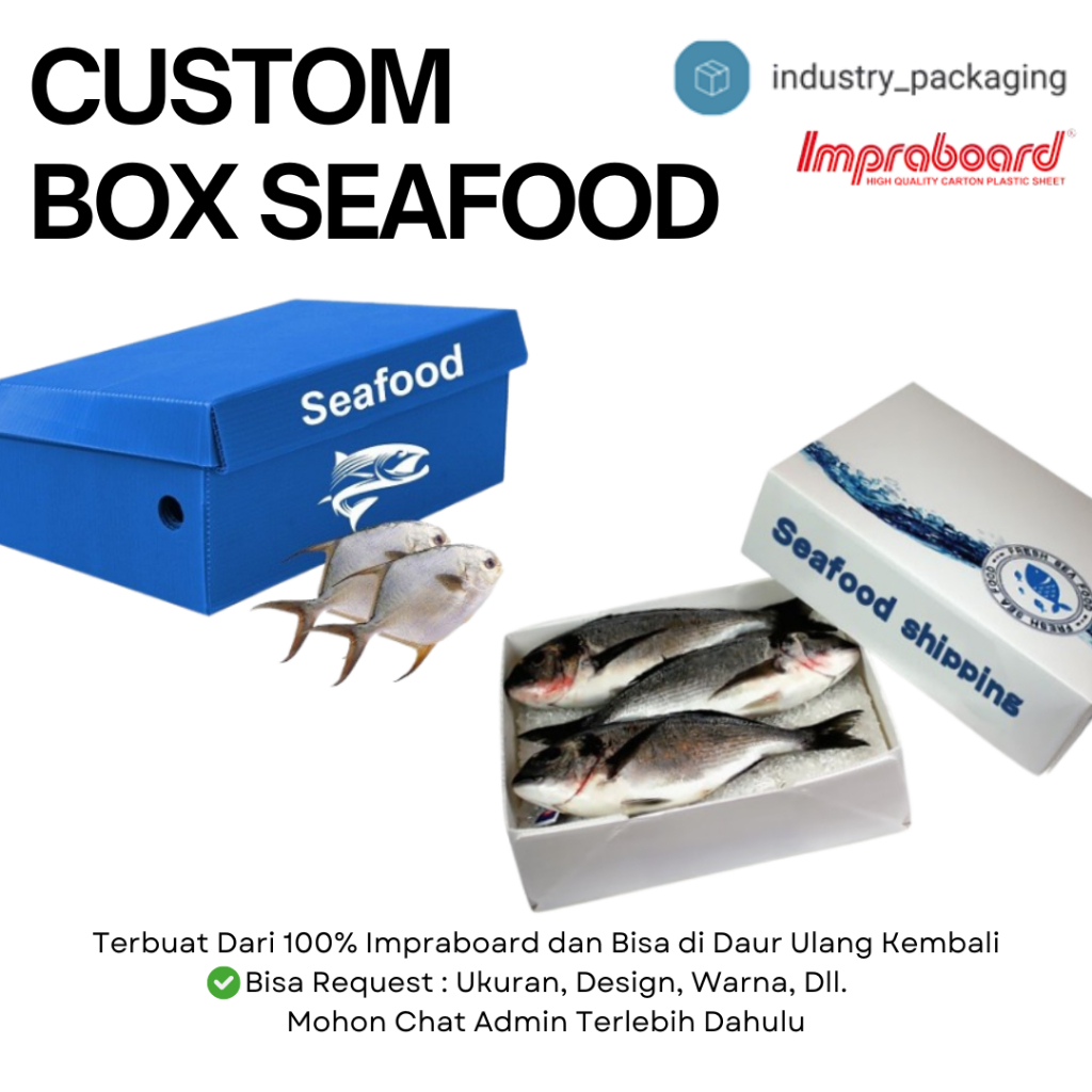 Custom Box Seafood - Box FrozenFood Impraboard // BEBAS REQUEST