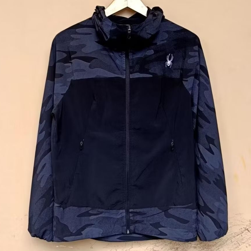 Jacket spyder softshell outdoor black camouflage