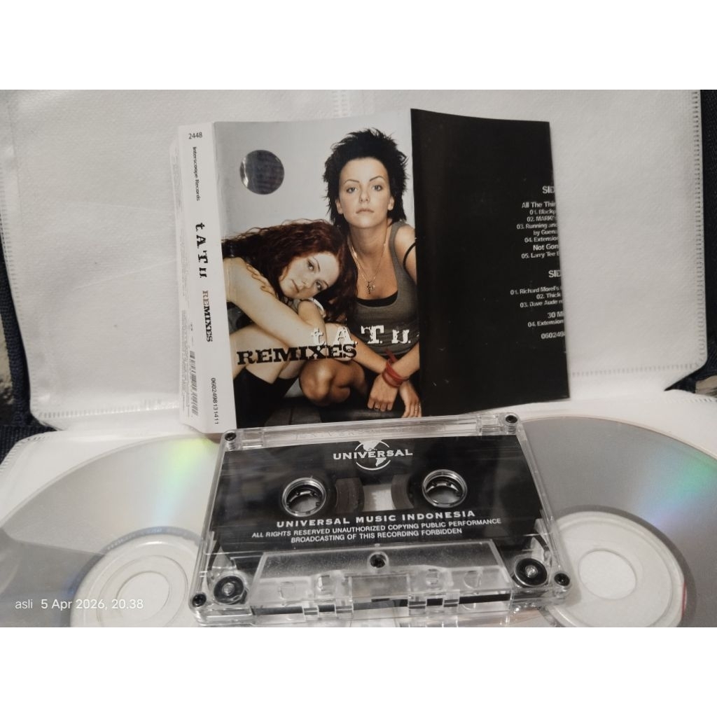 kaset pita tatu REMIXES album vgc