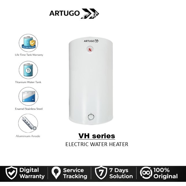 Water Heater Listrik VH series ARTUGO Titanium Water tank