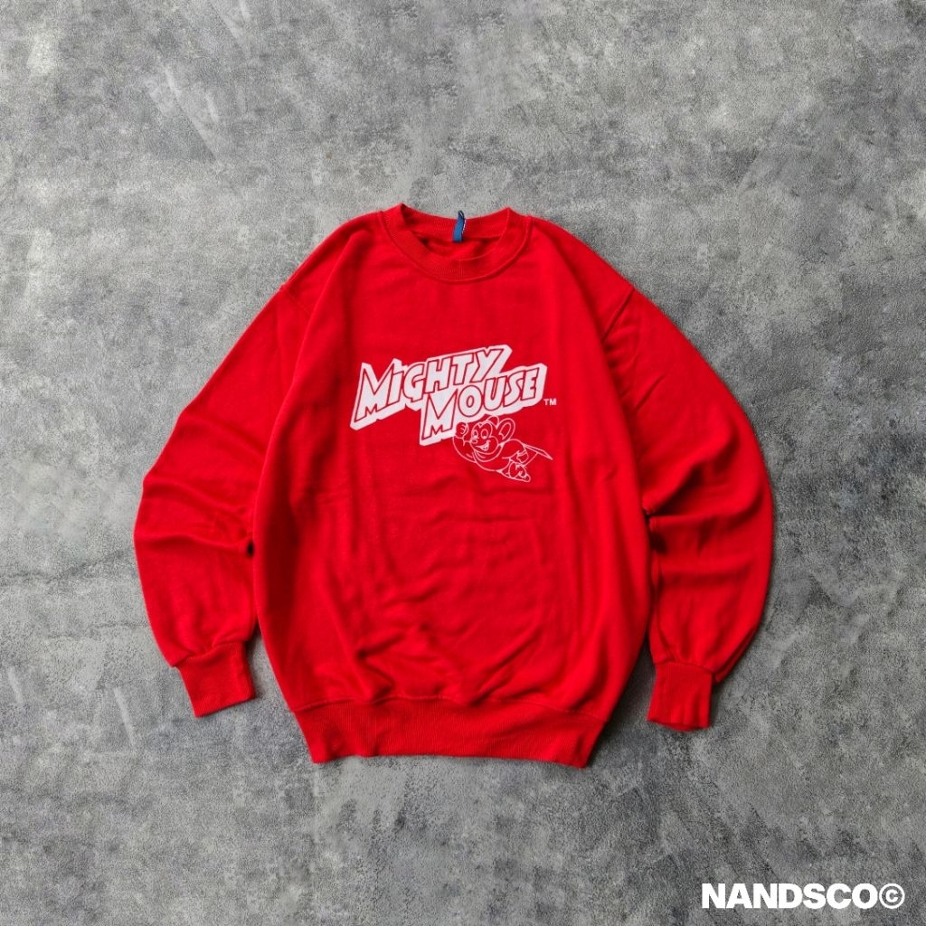 H&M "Mighty Mouse" Graphic Sweatshirt - Red