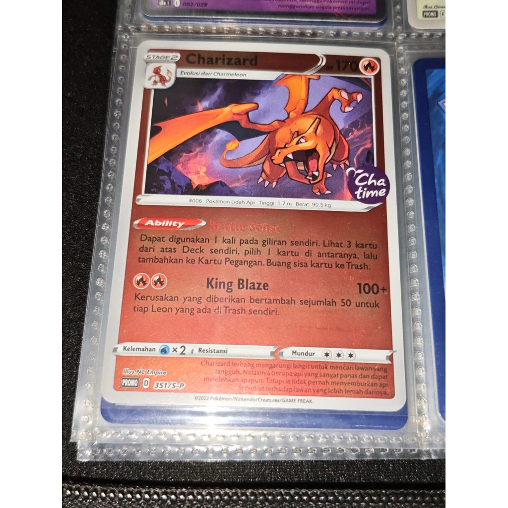 Charizard promo card chatime