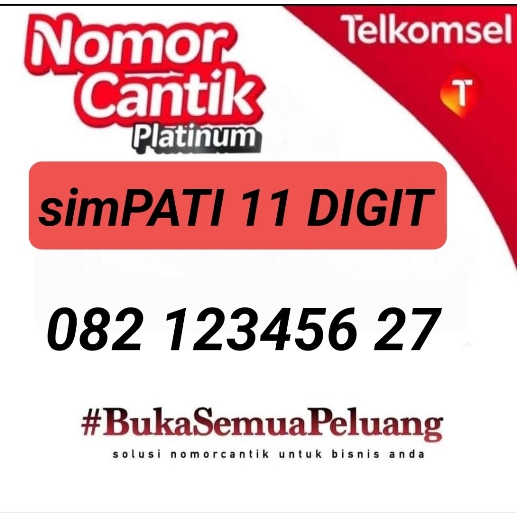 NOMOR CANTIK SIMPATI 11 DIGIT 082 123456 27 NOMOR CANTIK TELKOMSEL