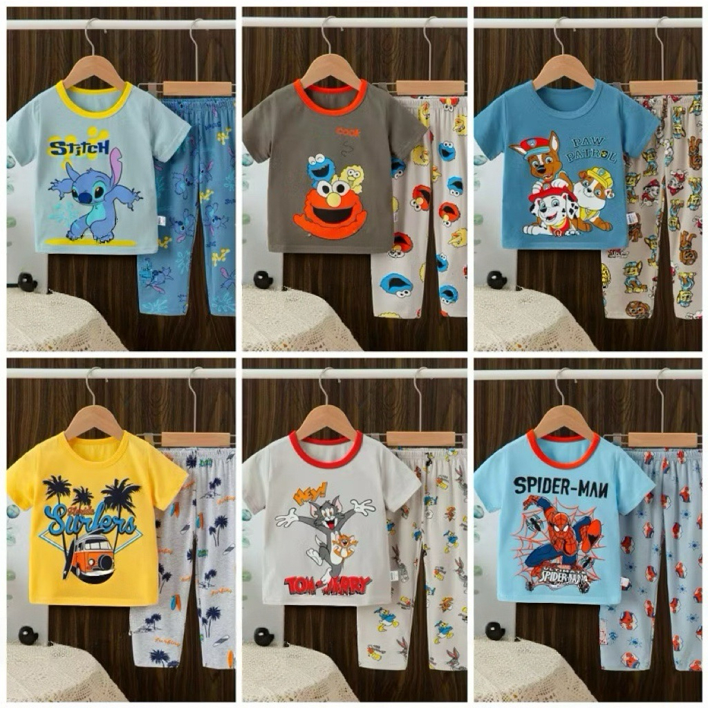 Piyama Anak New Ku Bao Lengan Pendek Boy 1