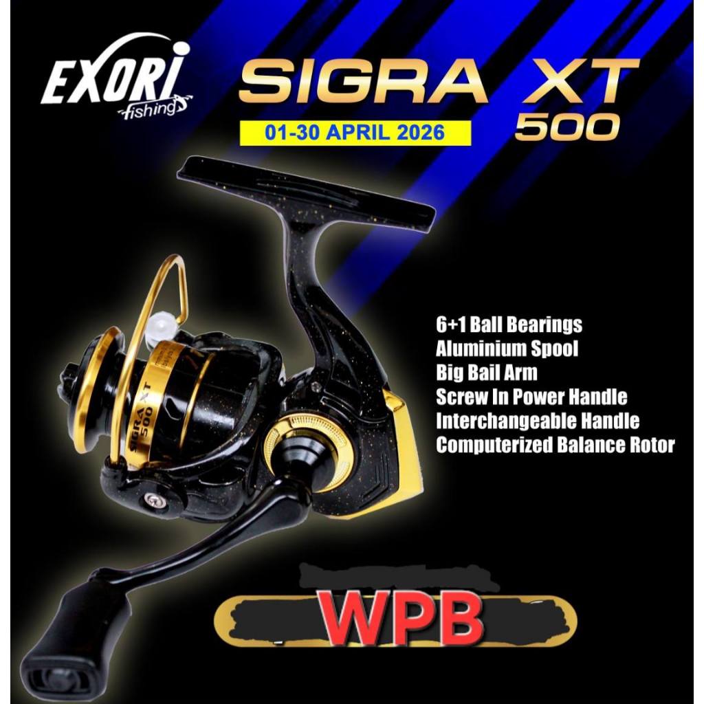 Reel SPINNING EXORI SIGRA XT 500 (POWER HANDLE)