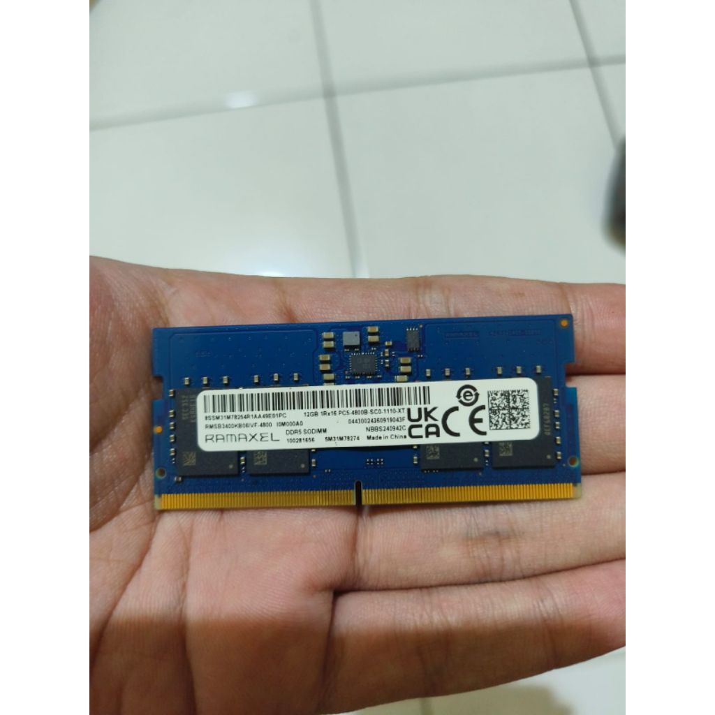 RAM LAPTOP Ramaxel 12GB DDR5 4800mhz