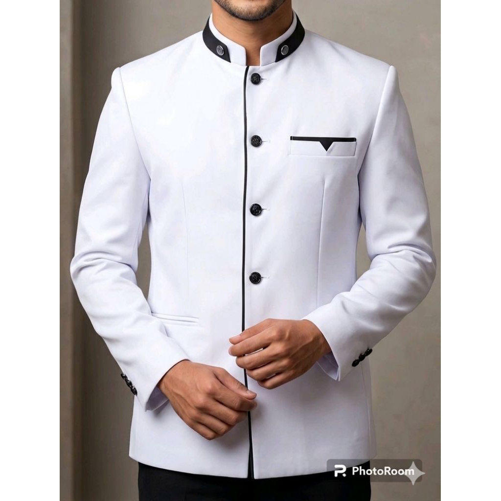 Jasko polos/jasko variasi list/baju muslim pria/atasan pria