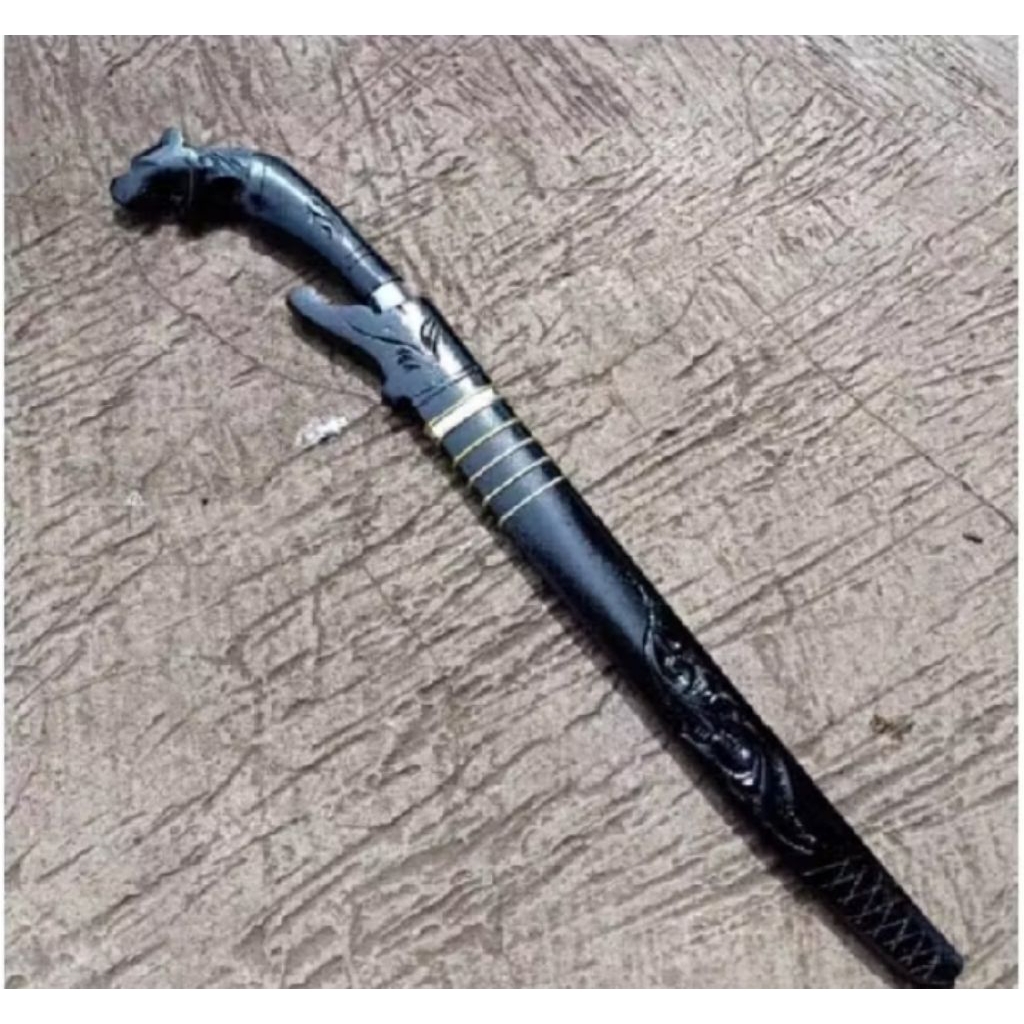 Golok Sembelih 40 Cm Ukir Kepala Macan Stainless Steel