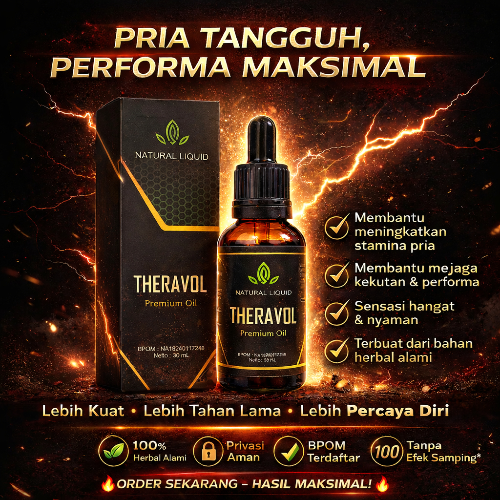 TERLARIS obat tradisional pembesar joni Theravol Natural liquid herbal pembesar penis100% original